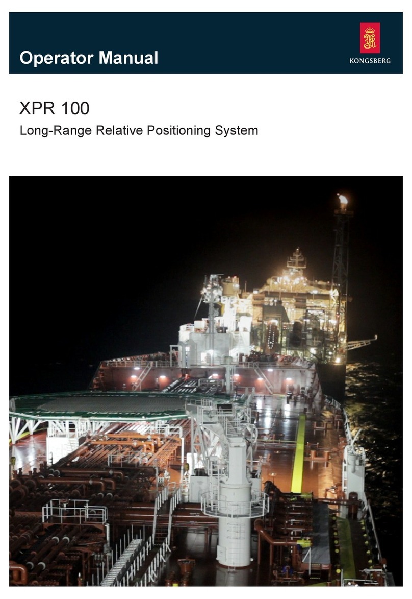 Kongsberg XPR 100 Operator's manual