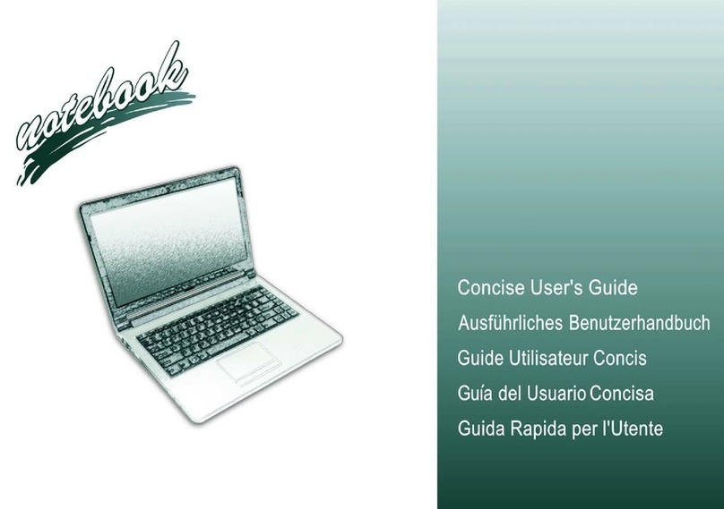 Clevo W970PU Concise user guide