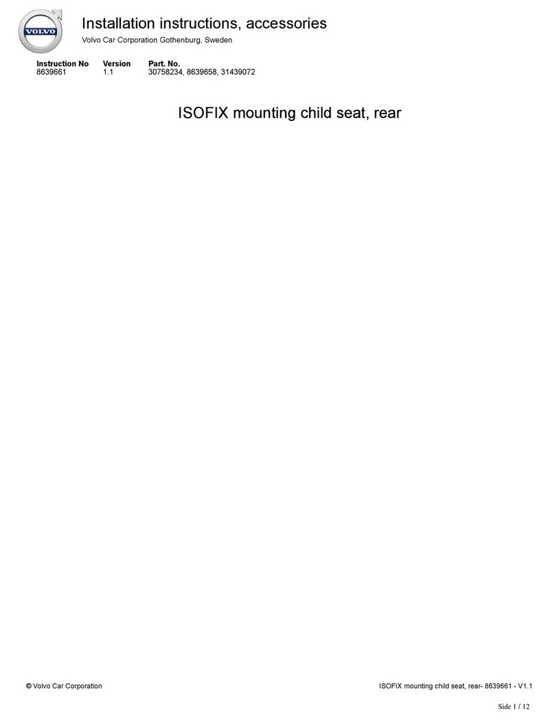 Volvo 30758234 Installation instructions, accessories