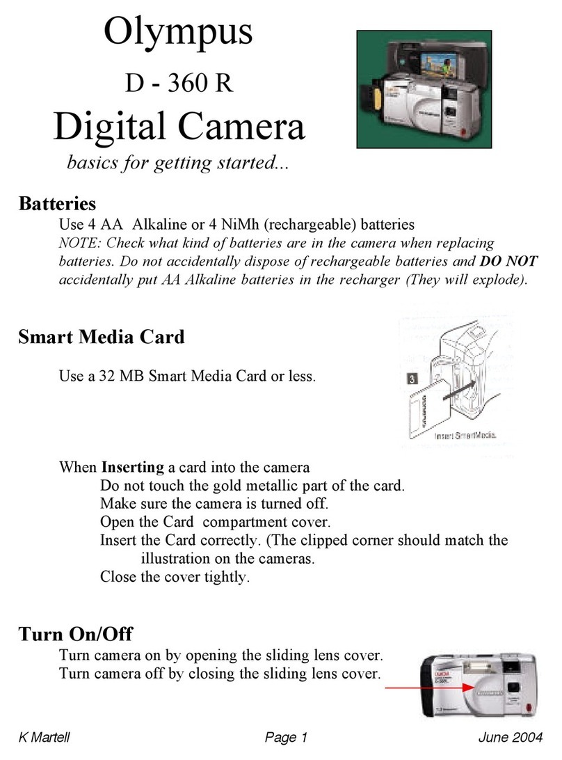 Olympus D-360 R User manual