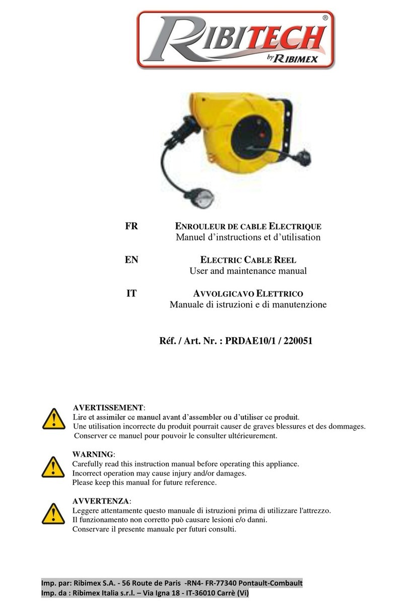 Ribimex Ribitech PRDAE10/1 User and maintenance manual