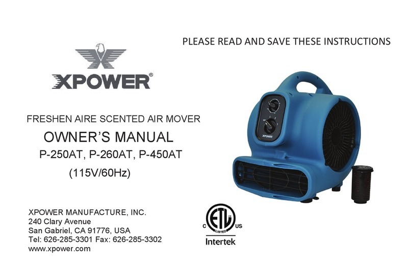 XPower P-250AT owner's manual