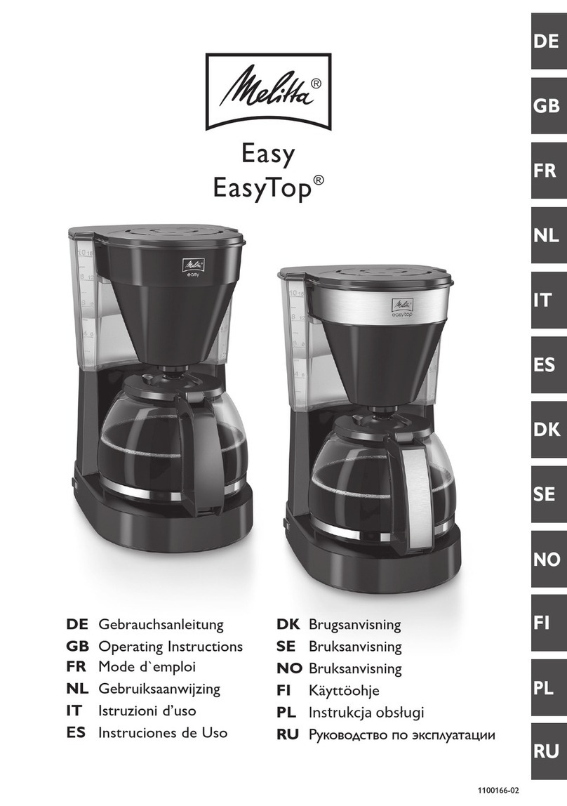 Melitta Easy User manual Melitta Easy User manual