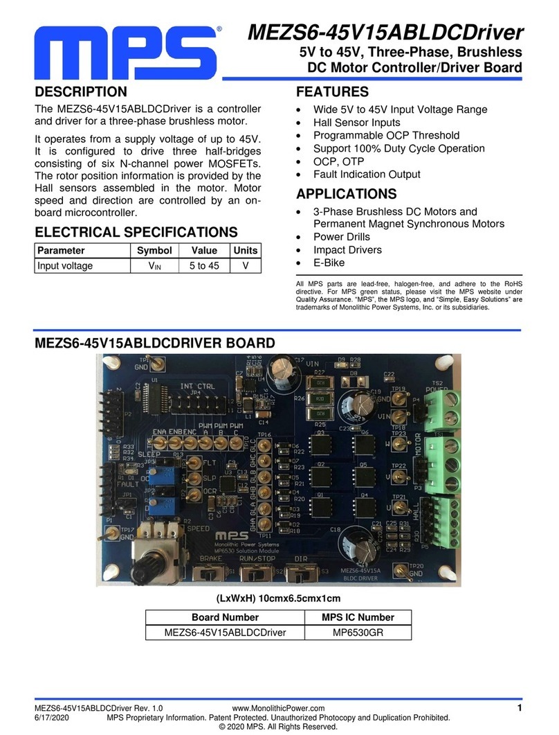 MPS MEZS6-5V15ABLDCDriver User manual