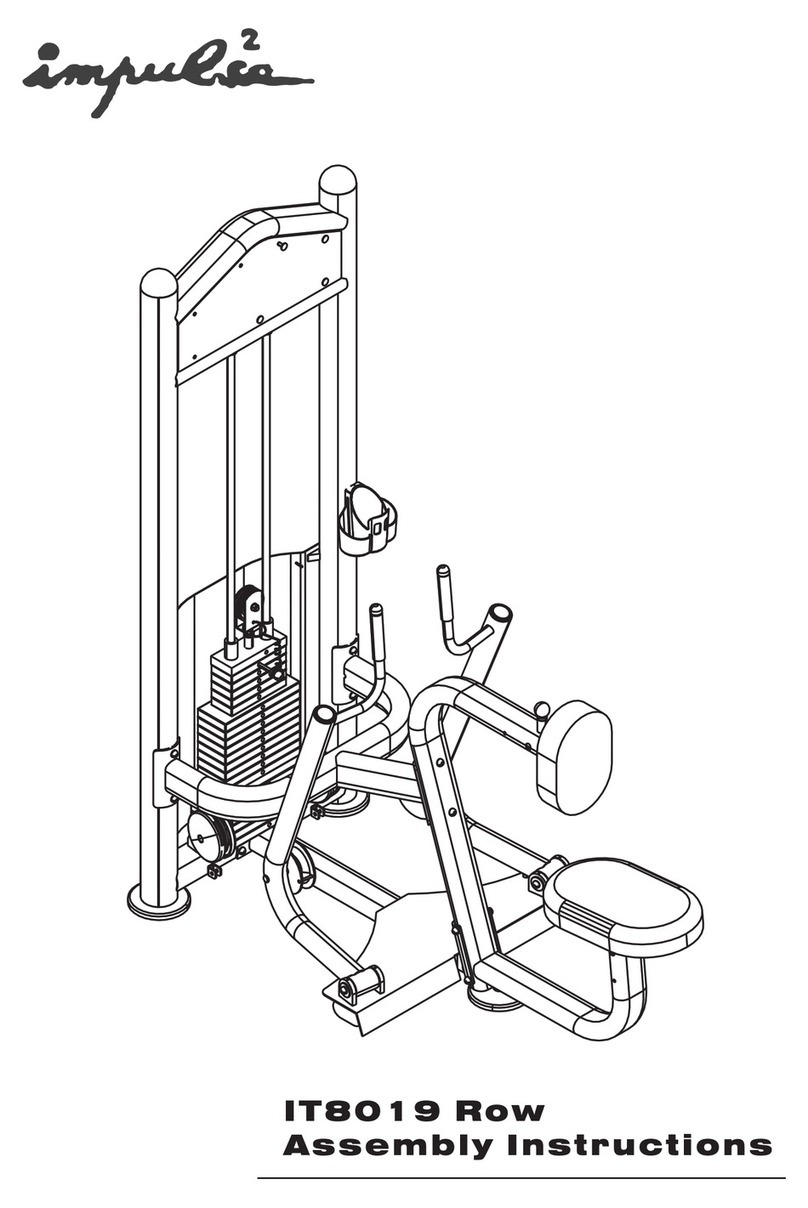 BM FITNESS Impulse2 IT8019 Row Assembly instructions