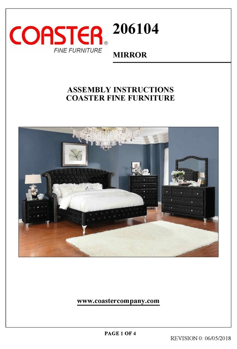 Coaster 206104 User manual Coaster 206104 User manual