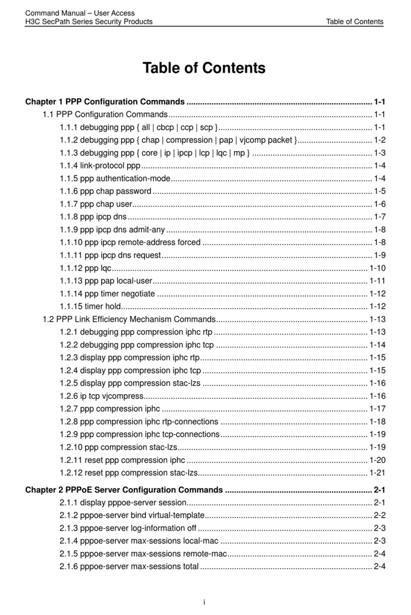 H3C SecPath Series Command manual