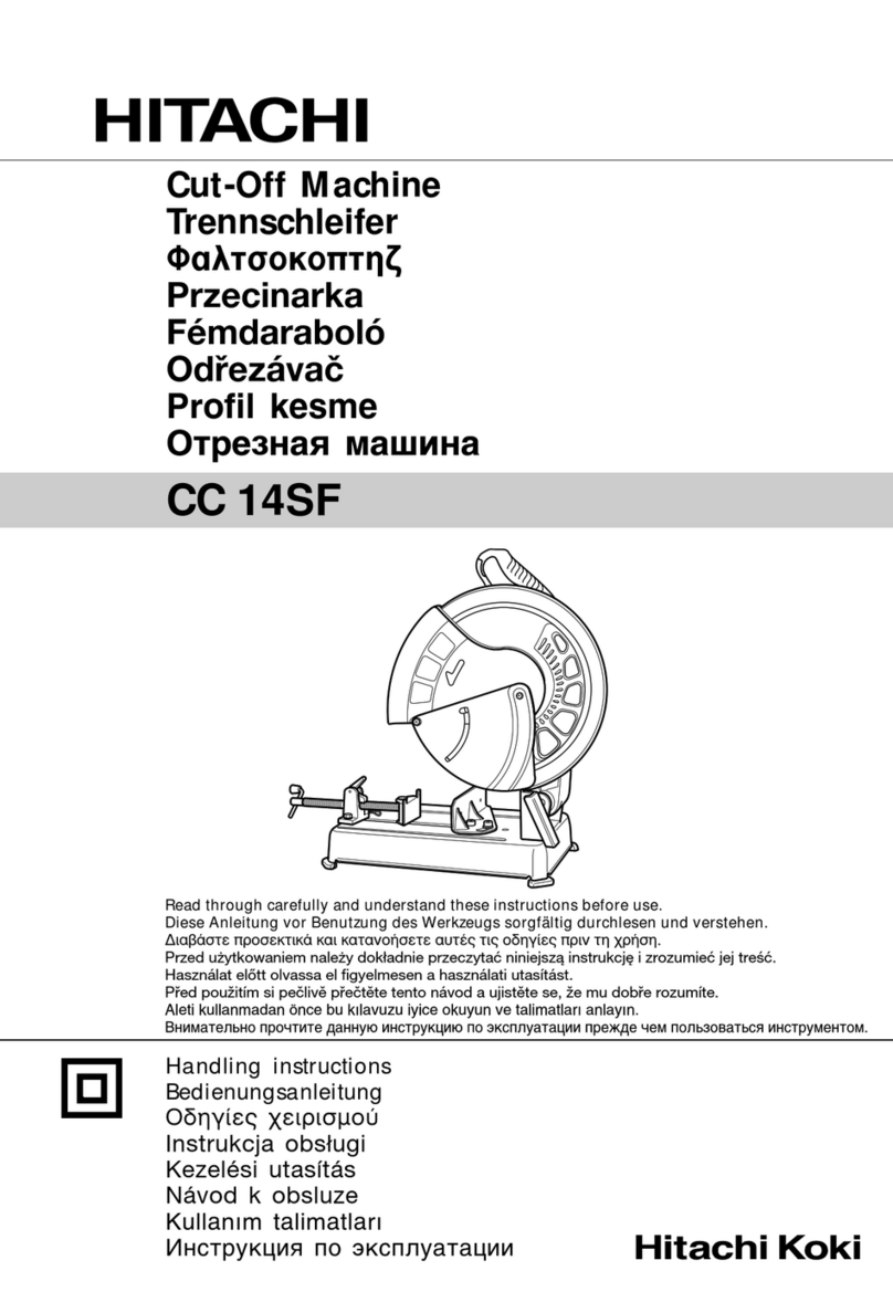 Hitachi Koki CC 14SF Handling instructions
