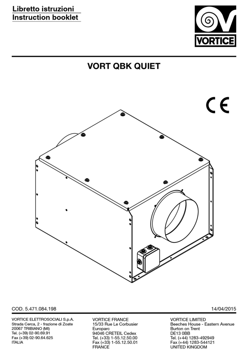 Vortice VORT QBK QUIET Instruction booklet