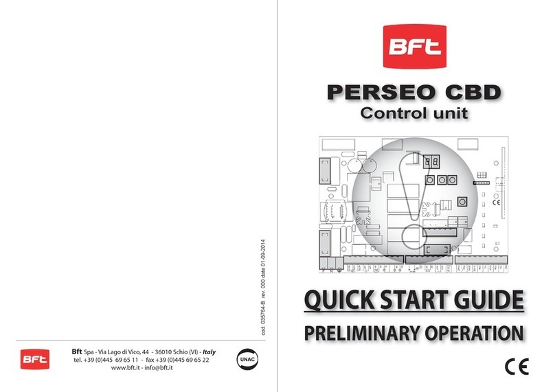 BFT PERSEO CBD User manual