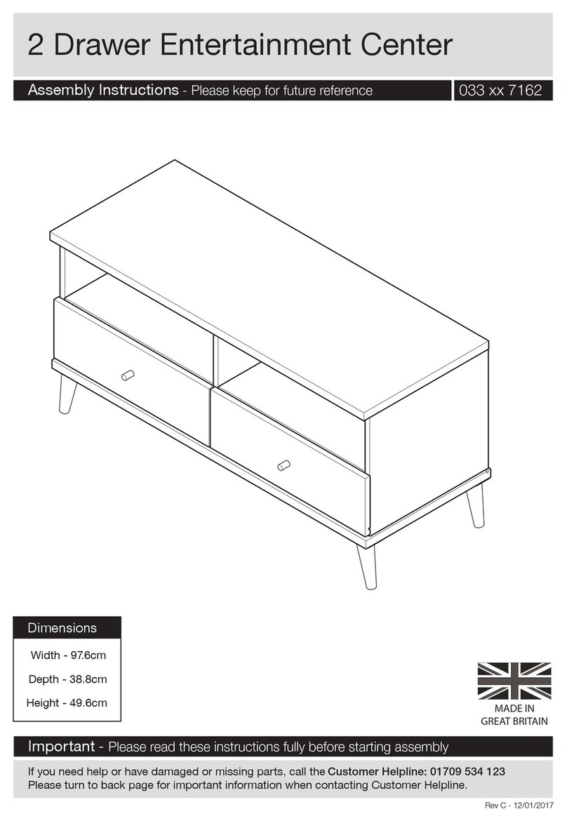 J D Williams 2 Drawer Entertainment Center 033 7162... User manual J D Williams 2 Drawer Entertainment Center 033 7162... User manual