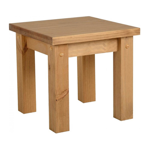Seconique Furniture TORTILLA LAMP TABLE Assembly instructions Seconique Furniture TORTILLA LAMP TABLE Assembly instructions