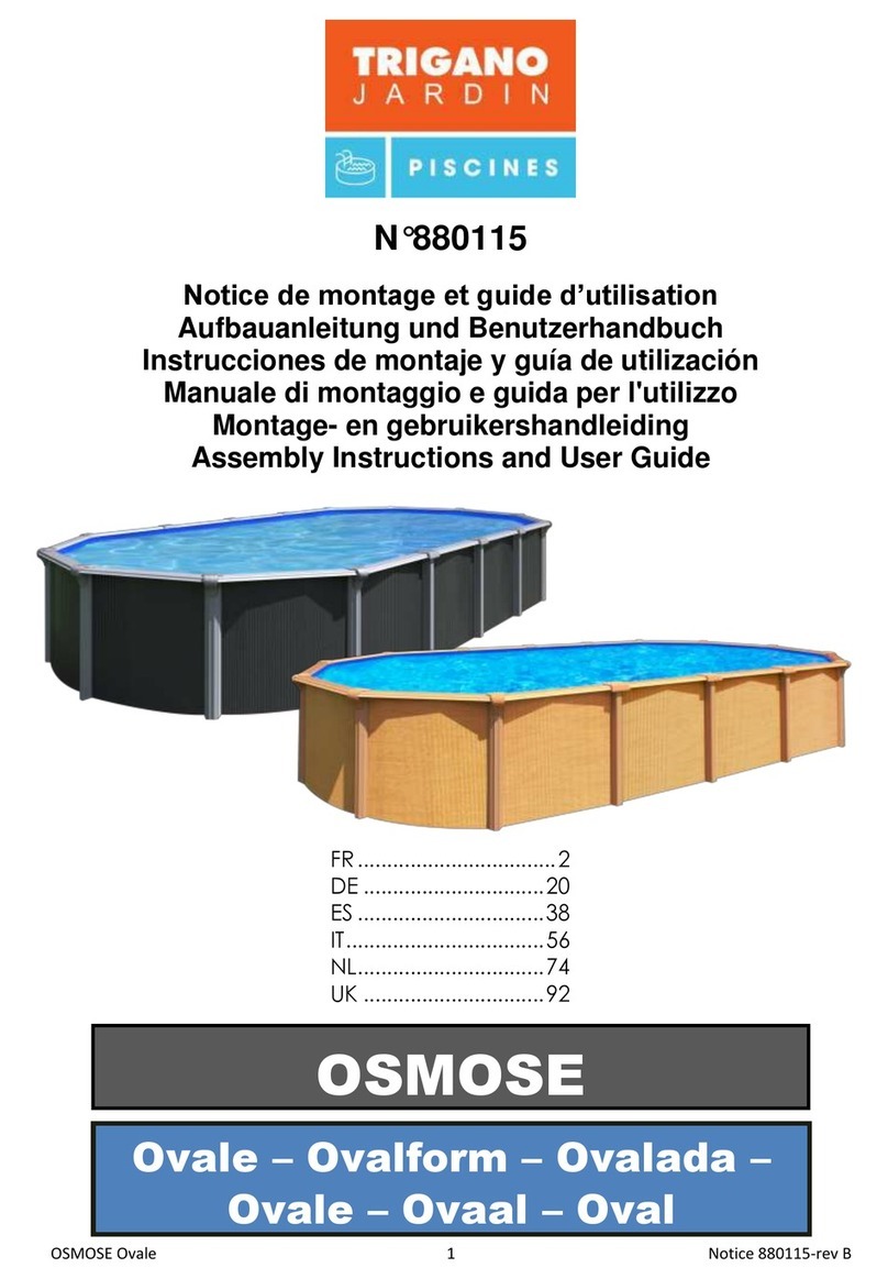 Trigano Jardin OSMOSE Oval Configuration guide