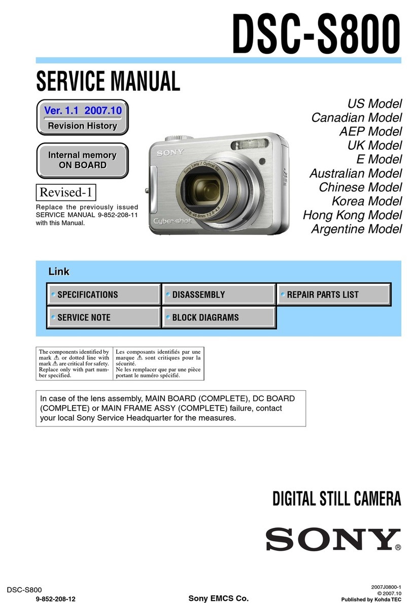 Sony DSC-S800 Service manual