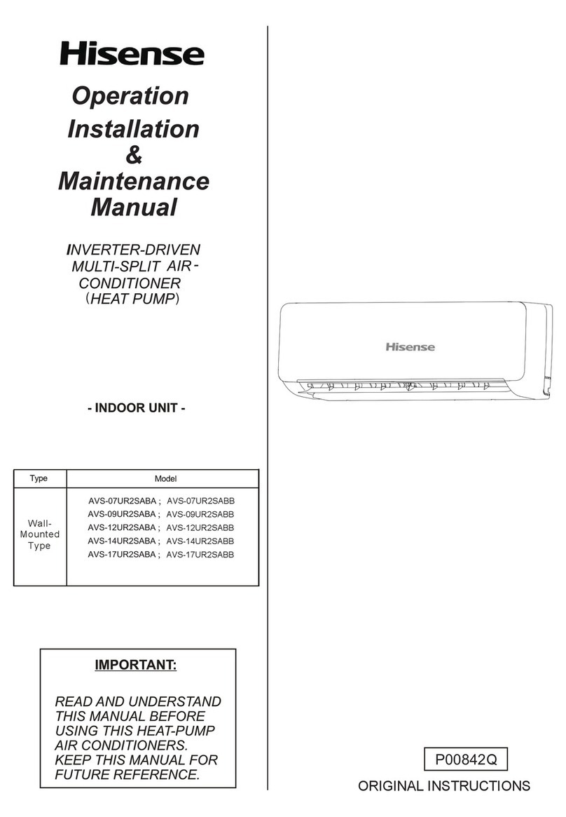 Hisense AVS-07UR2SABA Instruction Manual Hisense AVS-07UR2SABA Instruction Manual