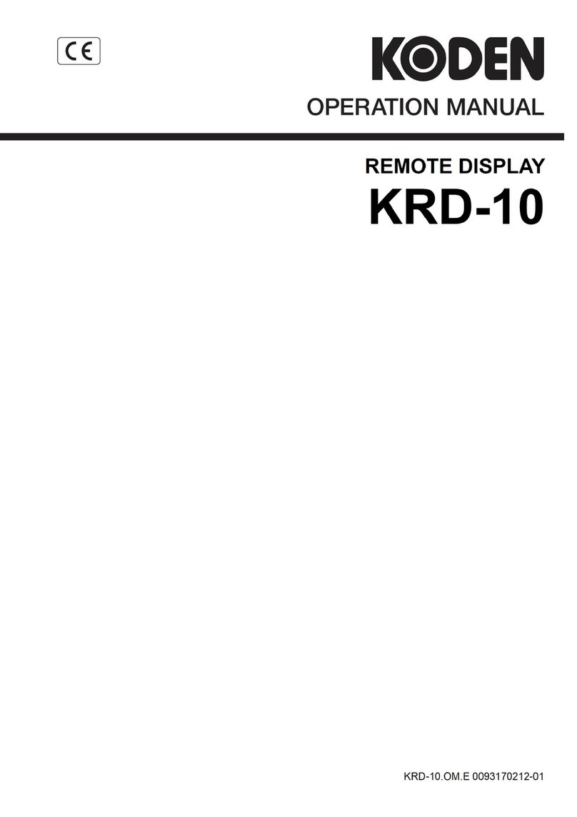 Koden KRD-10 User manual
