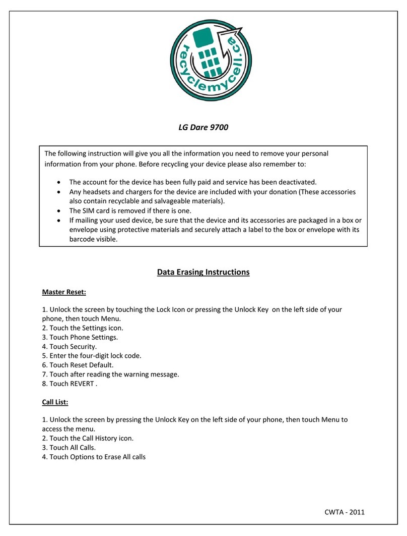 LG Dare 9700 User manual