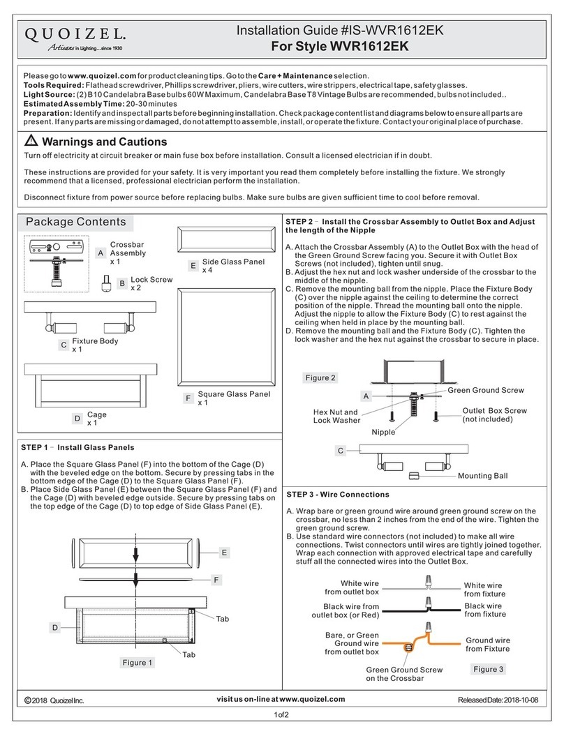 Quoizel WVR1612EK User manual