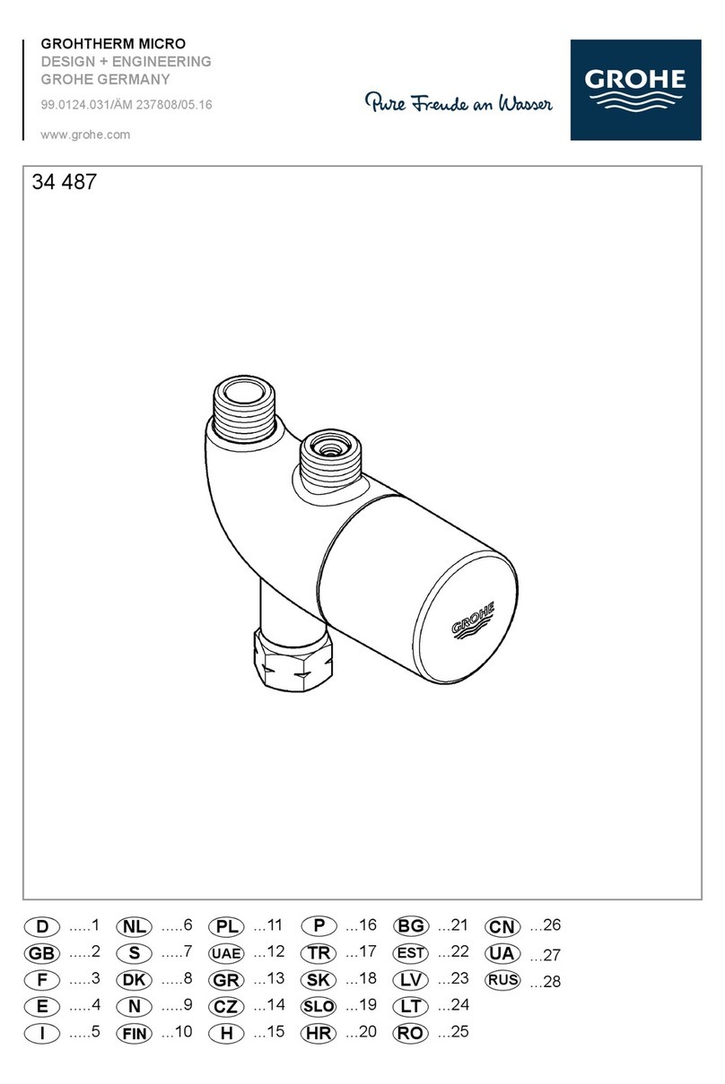 Grohe GROHTHERM MICRO 34 487 installation instructions