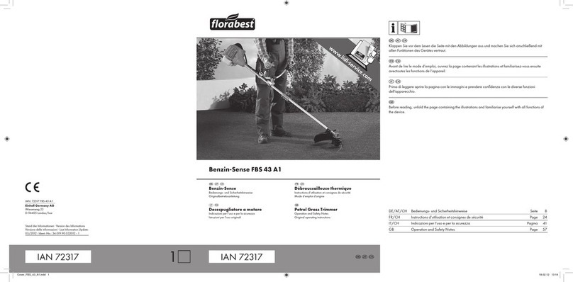 FLORABEST FBS 43 A1 operation and safety notes original operating instructions FLORABEST FBS 43 A1 operation and safety notes original operating instructions