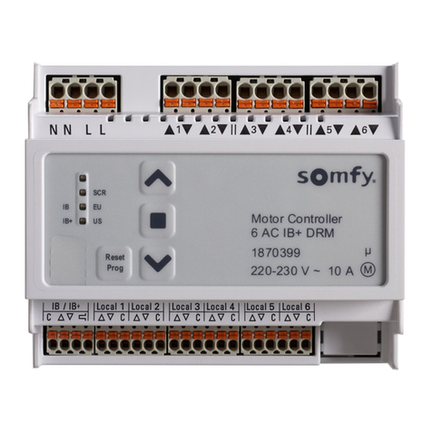 SOMFY Animeo Motor Controller 6 AC IB+ DRM installation guide