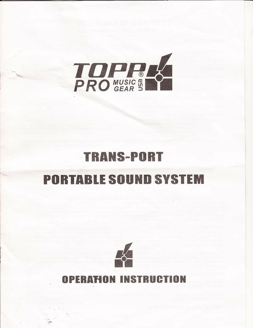 Topp Music Gear TRANS-PORT Operation instructions