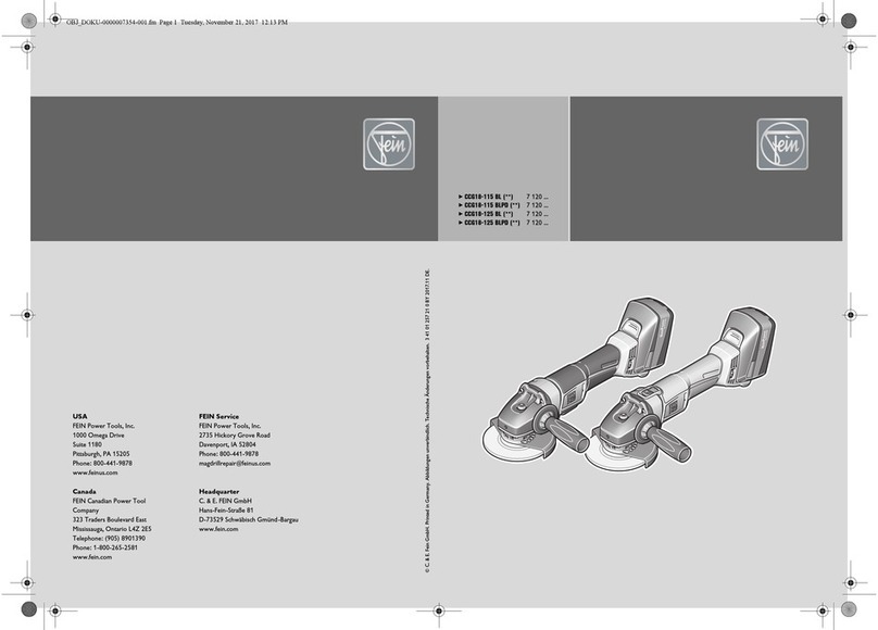 Fein CCG18-115 BL instruction manual