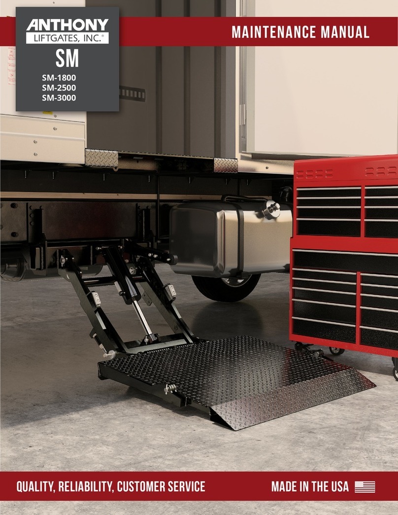 Anthony Liftgates SM Series User manual