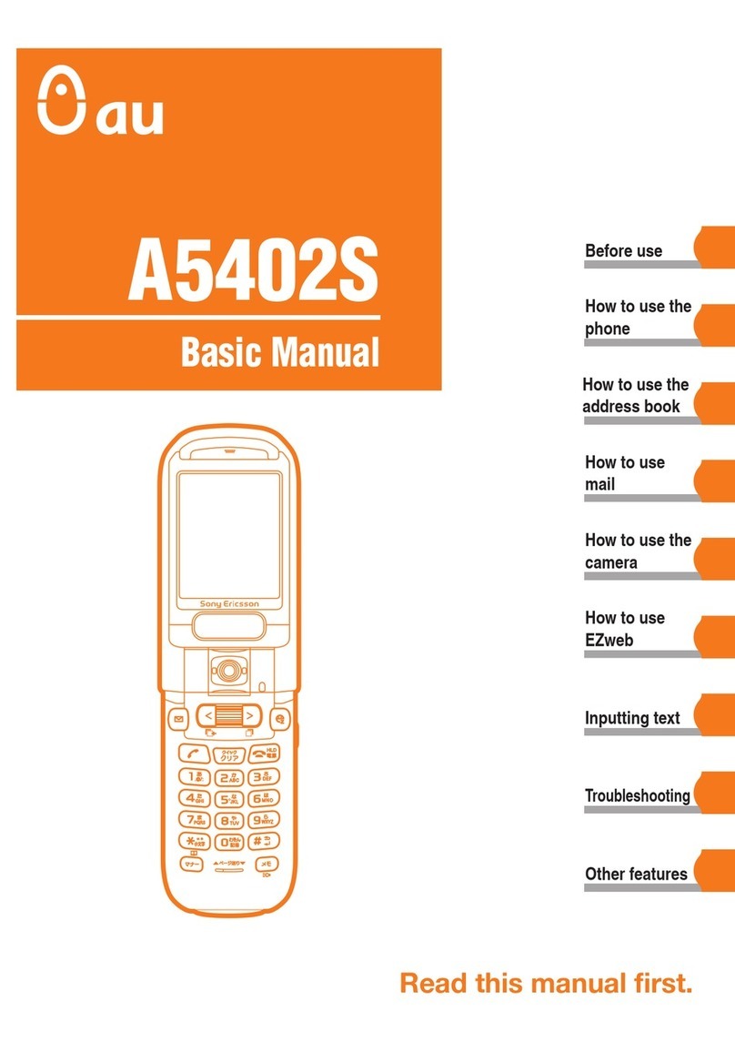 Sony Ericsson A5402S Basic Manual
