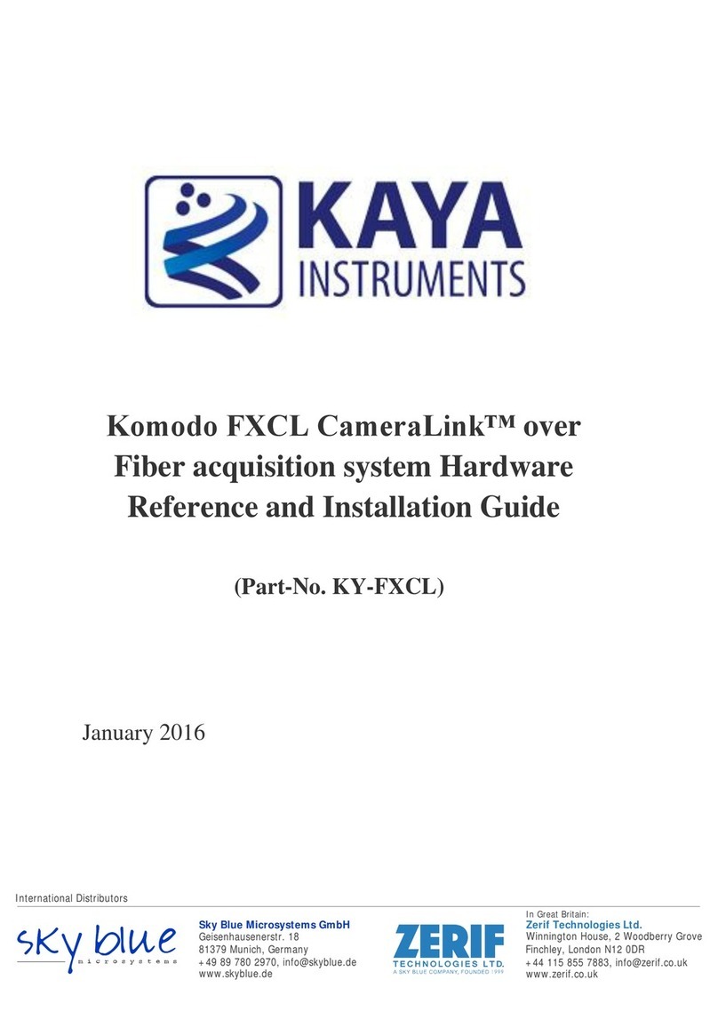 Kaya Instruments Komodo FXCL User manual