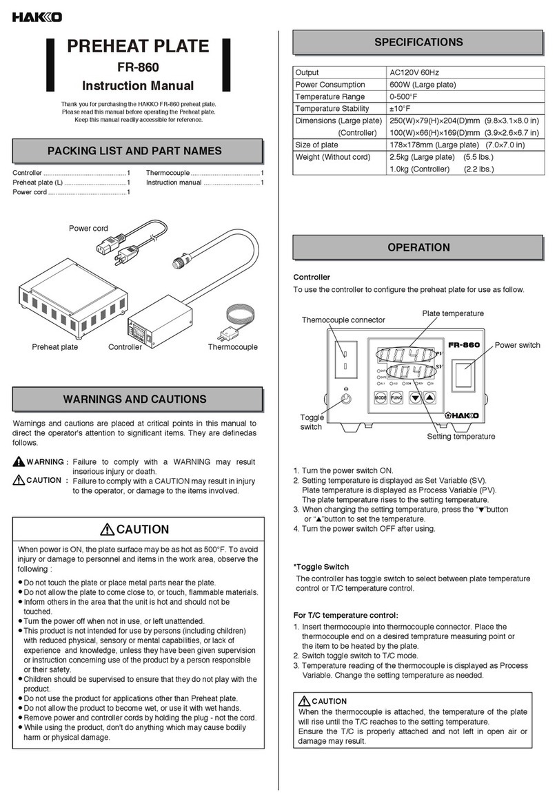 Hakko Electronics FR-860 instruction manual