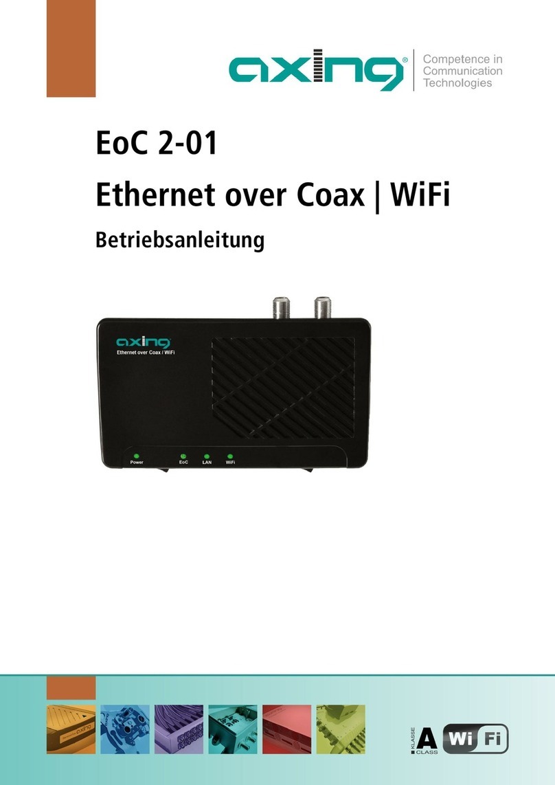 axing EoC 2-01 User manual axing EoC 2-01 User manual