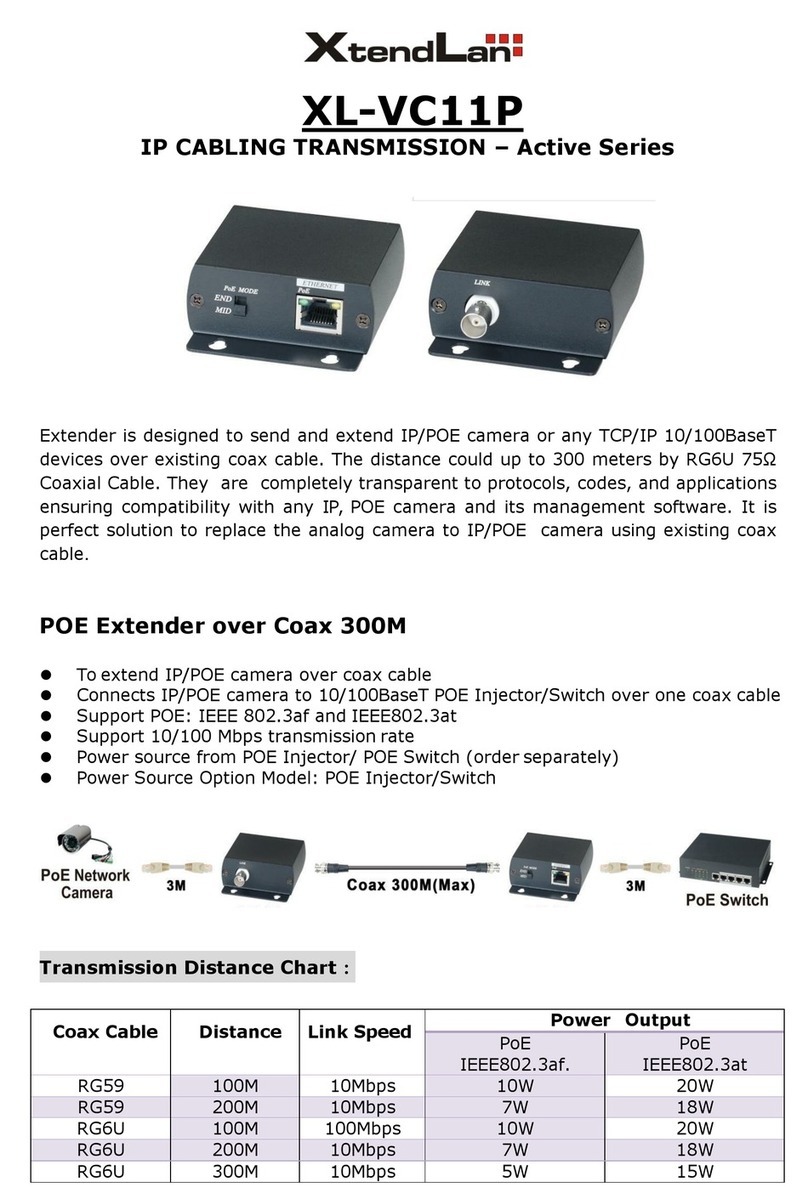XtendLan XL-VC11P manual