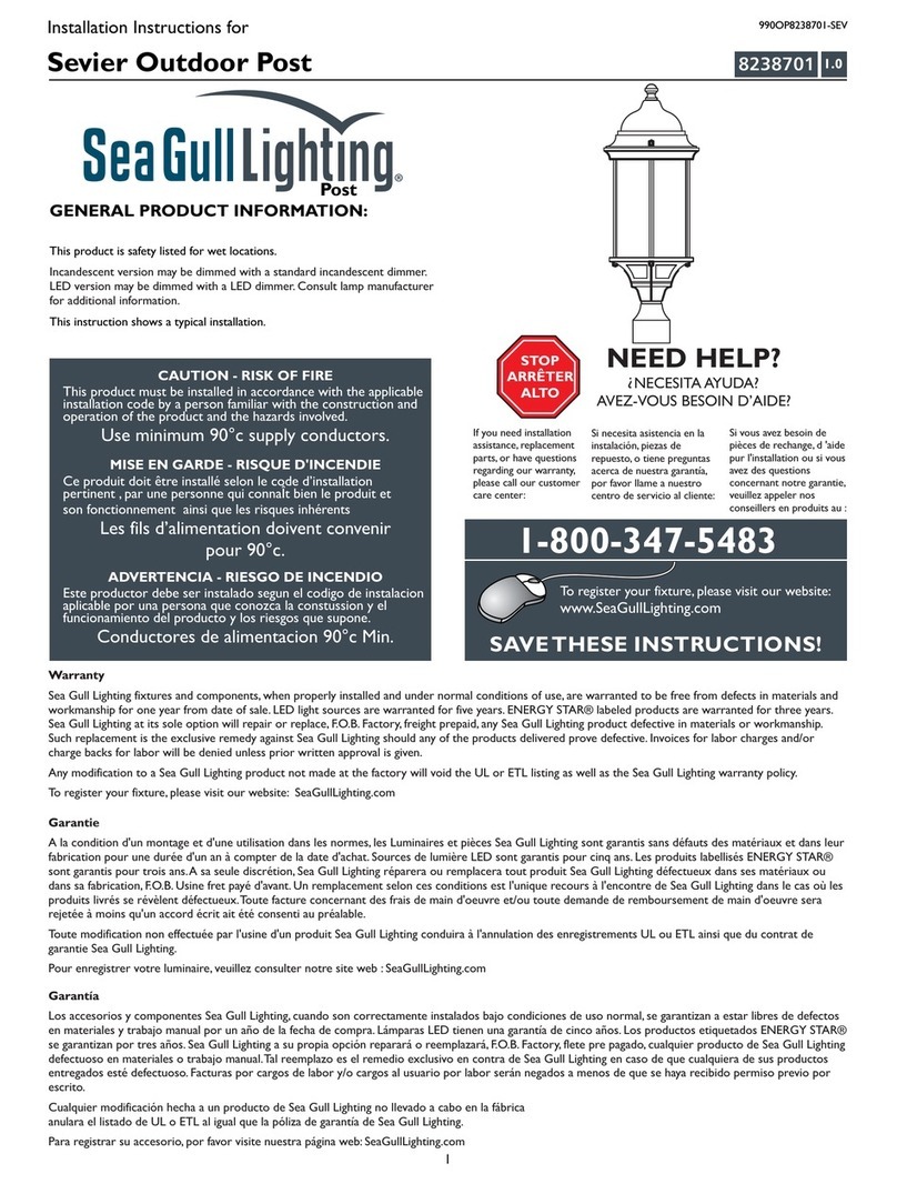 Sea gull lighting 8238701 installation instructions