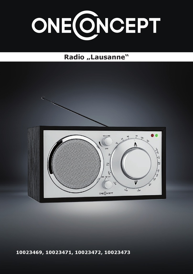 oneConcept Lausanne User manual