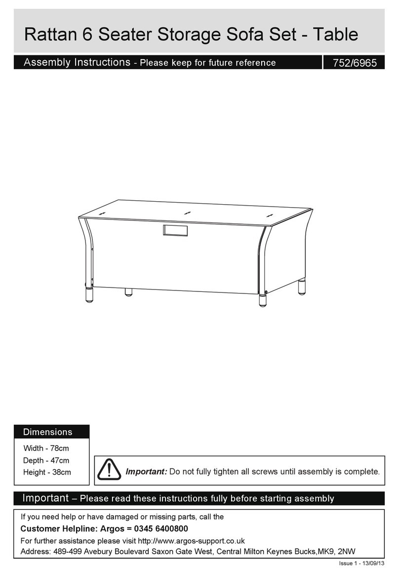 Argos Rattan 752/6965 User manual Argos Rattan 752/6965 User manual