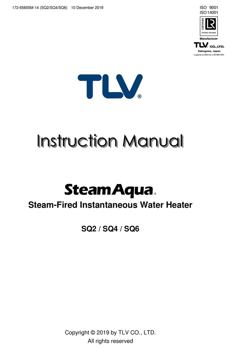 TLV SteamAqua SQ2 instruction manual TLV SteamAqua SQ2 instruction manual