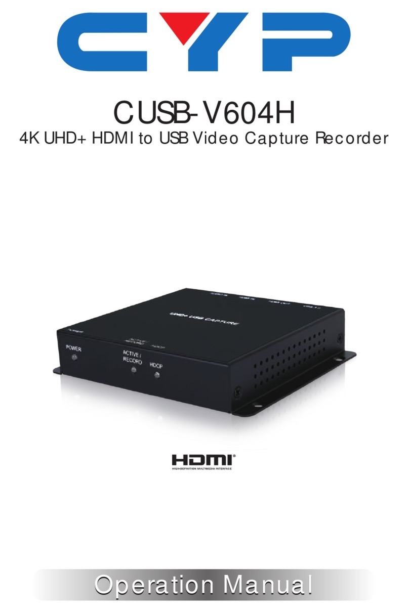 CYP CUSB-V604H User manual