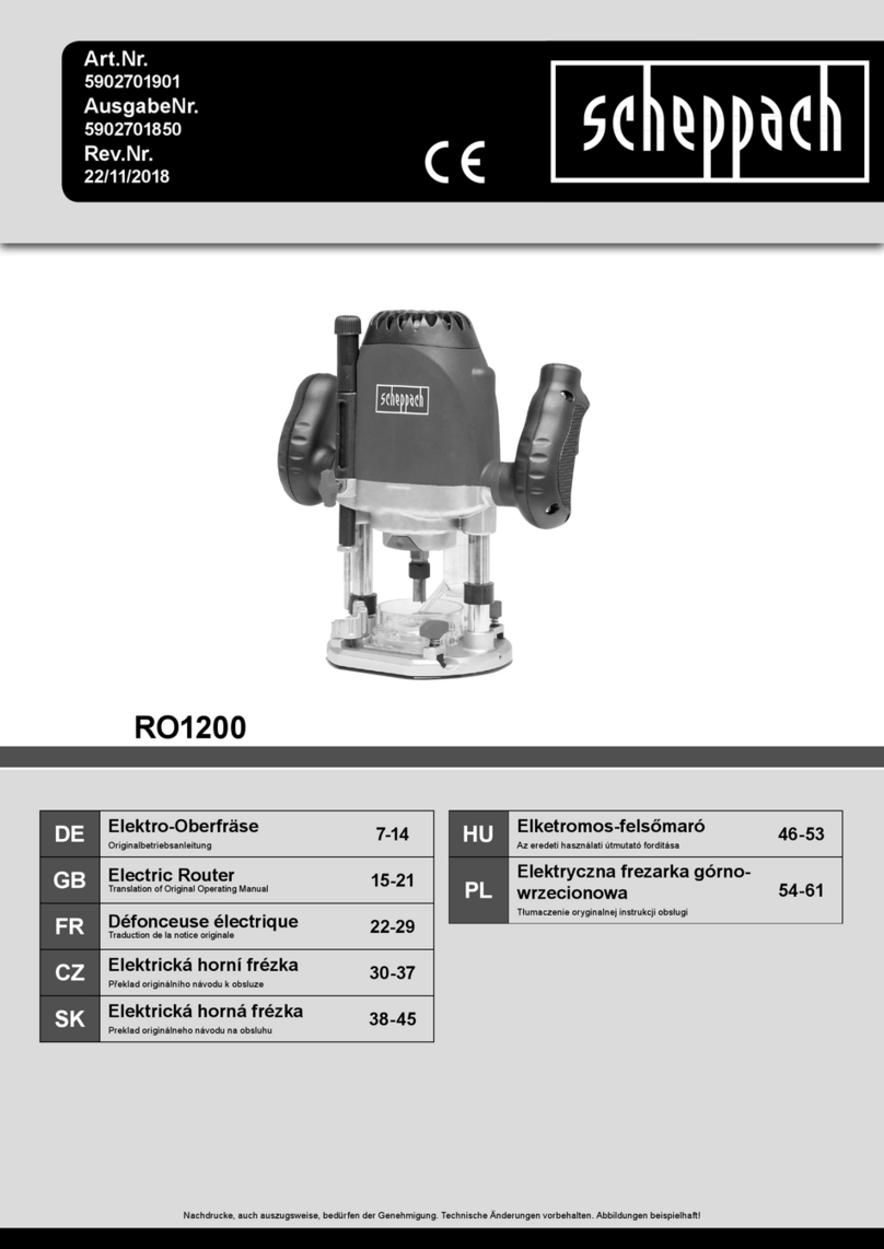 Scheppach RO1200 Operation manual