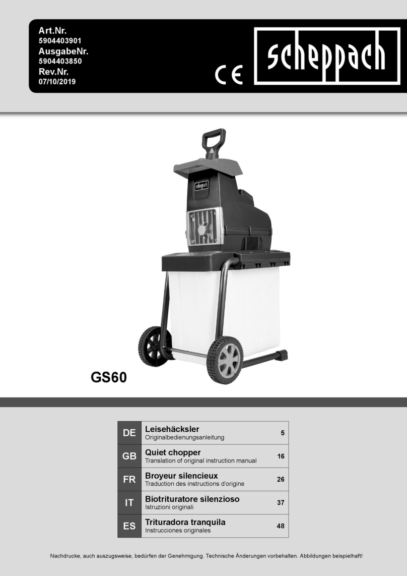 Scheppach GS60 Translation of original instruction manual
