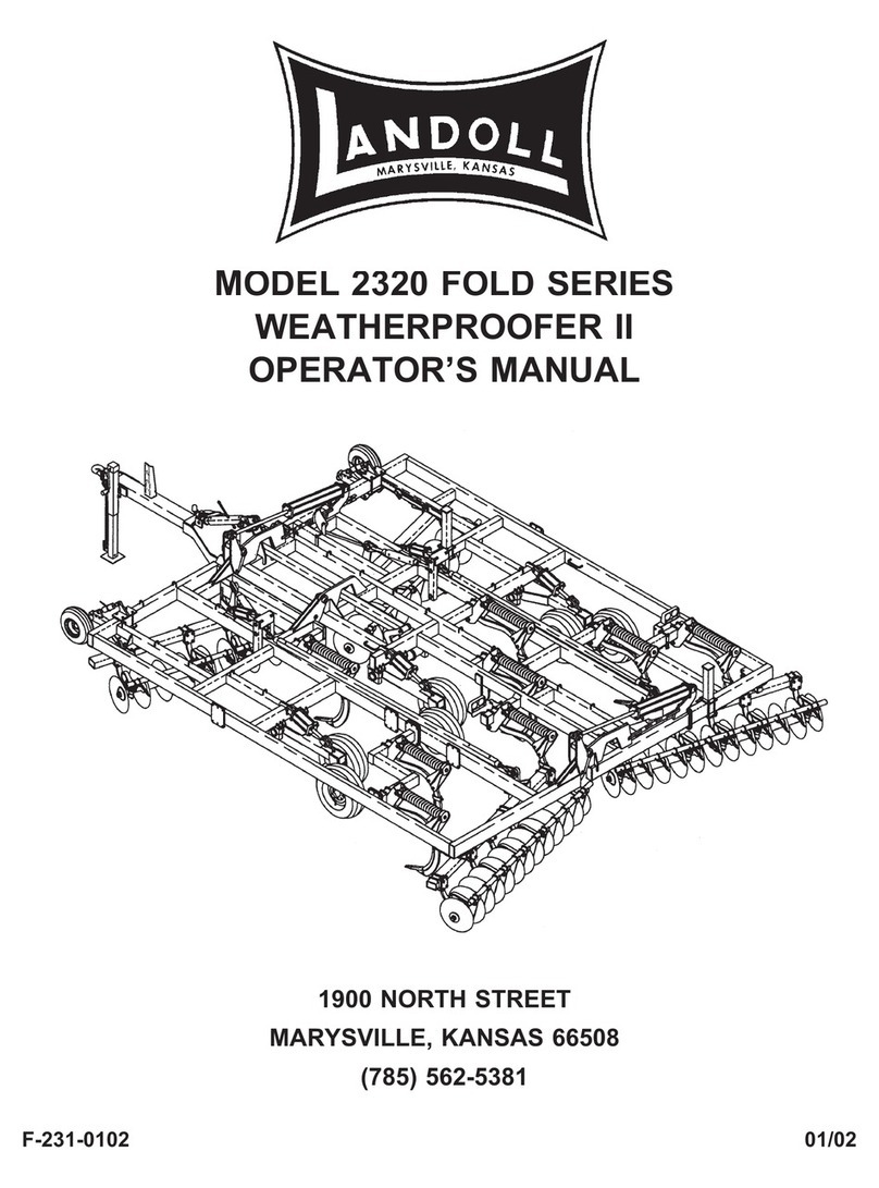 Landoll WEATHERPROOFER II 2320 FOLD Series Operator's manual