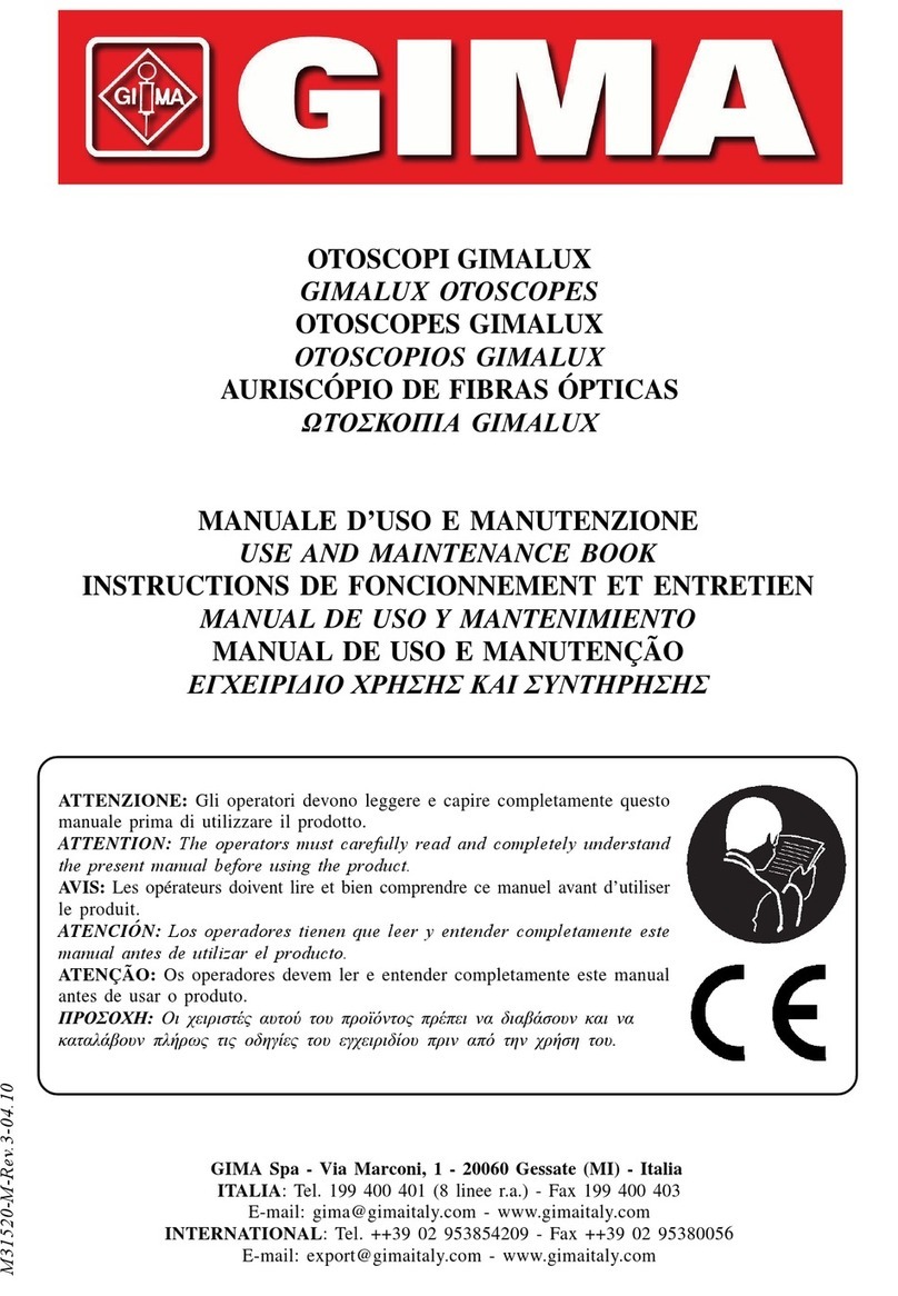 Gima GIMALUX 31520 Use and maintenance book