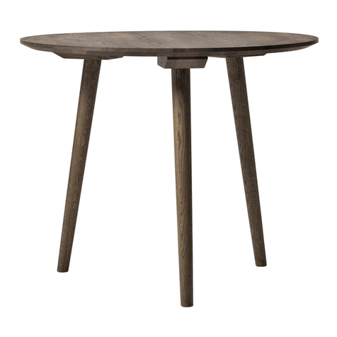 &Tradition In Between Round and square top with wooden legs by Sami... User manual