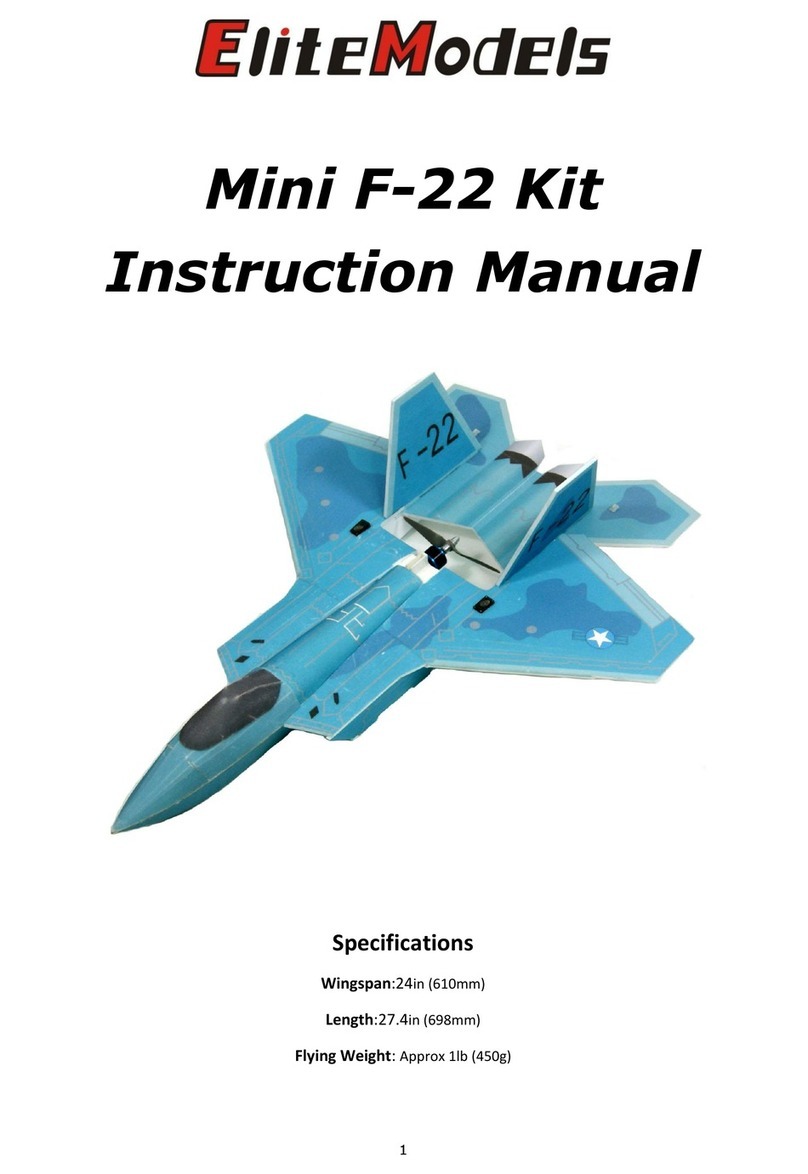 Elite Models Mini F-22 instruction manual Elite Models Mini F-22 instruction manual