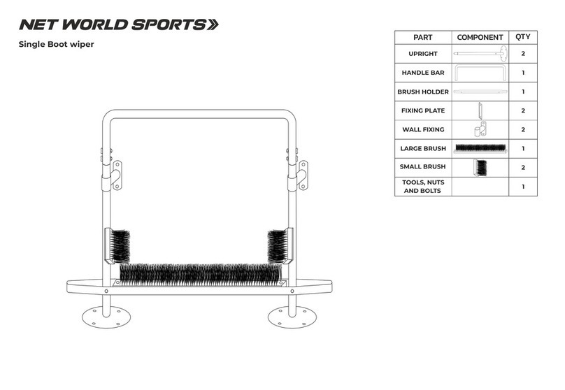 Net World Sports Single Boot wiper Assembly instructions Net World Sports Single Boot wiper Assembly instructions