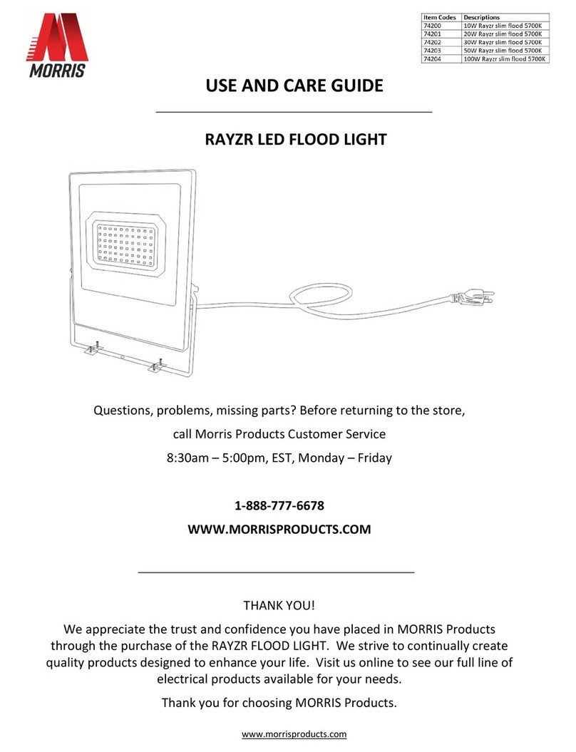 Morris 74200 Use and care guide