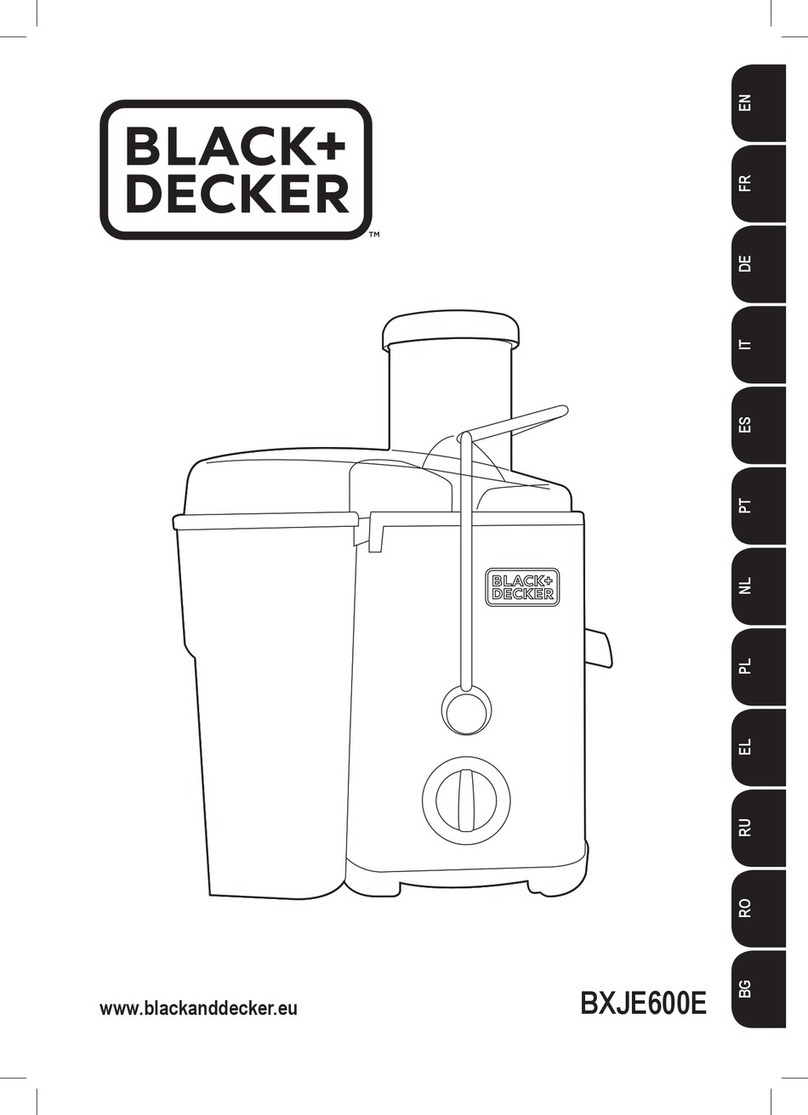 BLACK DECKER BXJE600E instructions