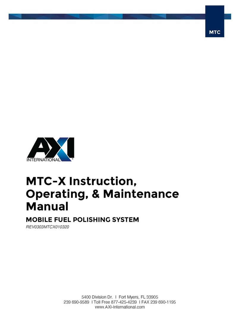 Axi MTC-X INSTRUCTION, OPERATING, & MAINTENANCE MANUAL