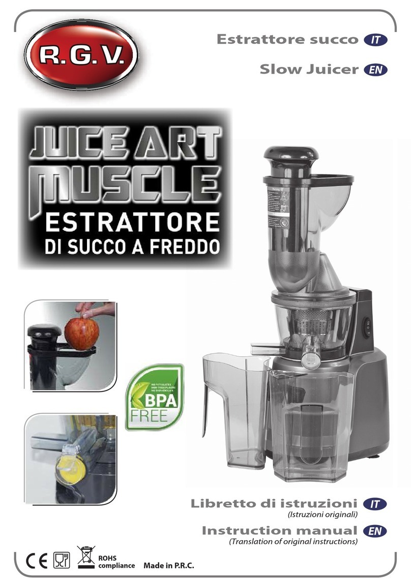 R.G.V. JUICE ART MUSCLE instruction manual