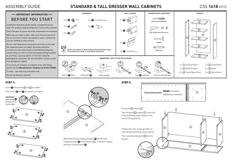 Cooke & Lewis CSS 1618 Assembly guide